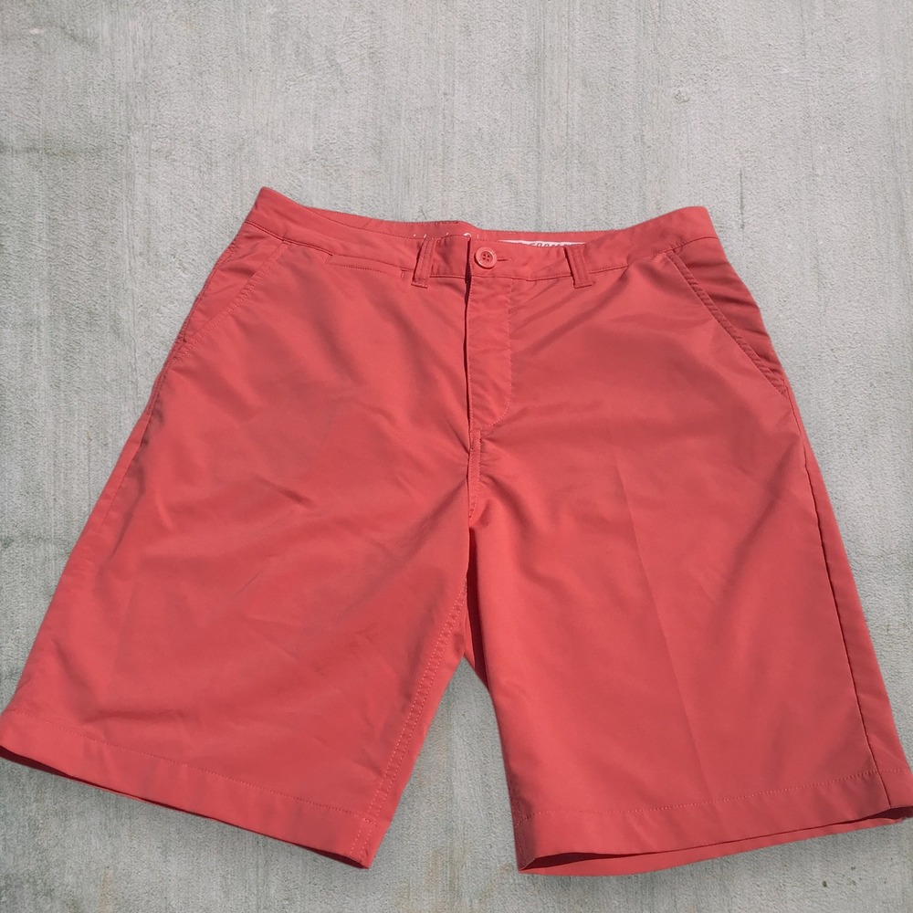 Johnnie-O Prep-Formance Mens Golf Coral Pink Shorts Size 34" Casual Summer